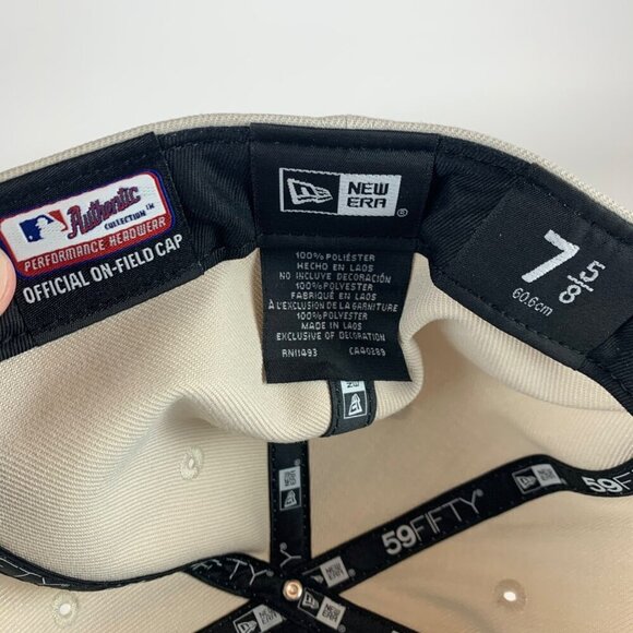 Detroit Tigers MLB Gray Navy Blue New Era 59Fifty July 4th Fitted Hat 7 5/8 New - Picture 6 of 6